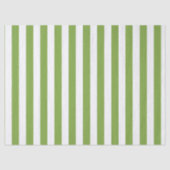 Christmas Green and White Striped Tissuepapier (Voorkant)