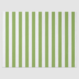 Christmas Green and White Striped Tissuepapier