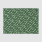 Christmas Green Elegant Script Tissuepapier (Voorkant)