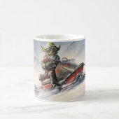 Christmas Green Goblin #5 rijden op een sneeuwscoo Koffiemok (Center)