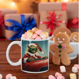 Christmas Green Goblin #8 rijden in een rode sport Koffiemok