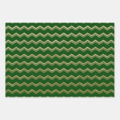 CHRISTMAS GREEN & GOLD HOLIDAY TRENATIONS INPAKPAPIER VEL (Voorkant 2)