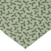 Christmas Green Holly Pattern Tafelkleed (Gekanteld)