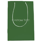 Christmas Green  Medium Cadeauzakje (Voorkant)