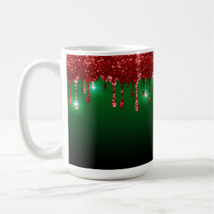 CHRISTMAS GREEN MET RODE HOLIDAY DRIP PATTERN KOFFIEMOK