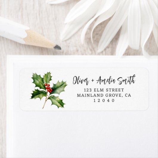 Christmas Green Return Label (Insitu)