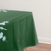 Christmas Green Tablecloth with Snowflake Pattern Tafelkleed (Voorbeeld)