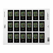 CHRISTMAS Greenery Berries Adres Etiket (Full Sheet)