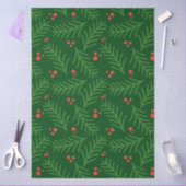 Christmas Greenery Berries Artisan Modern Holiday Tissuepapier (Craft)