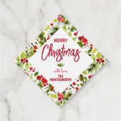 Christmas Greenery Berries Holiday Bedankjes Labels (Voorkant)
