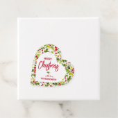 Christmas Greenery Berries Holiday Bedankjes Labels (In situ)