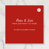 CHRISTMAS Greenery Berries Holiday Black Bedankjes Labels (Achterkant)