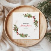 Christmas Greenery Bridal Shower  Servet
