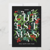 CHRISTMAS Greenery Business Hartelijk dank Feestdagenkaart (Voorkant)