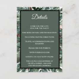 Christmas Greenery Enclosure Card Details Informatiekaartje