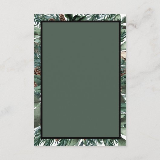 Christmas Greenery Enclosure Card Details Informatiekaartje (Achterkant)