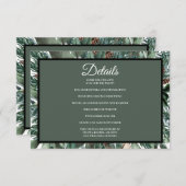 Christmas Greenery Enclosure Card Details Informatiekaartje (Voorkant / Achterkant)