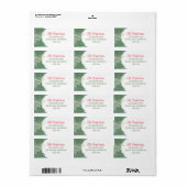Christmas Greenery Holiday Adres Label (Full Sheet)