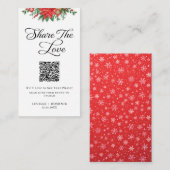 Christmas Greenery Holiday Wedding Share The Love Informatiekaartje (Voorkant / Achterkant)