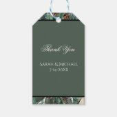Christmas Greenery Wedding Cadeaulabel (Voorkant)