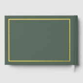 Christmas Greenery Wedding Guest Book Gastenboek (Achterkant)