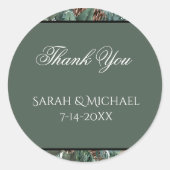 Christmas Greenery Wedding Stickers (Voorkant)