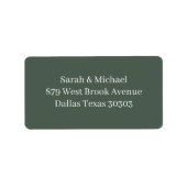 Christmas Greenery Wedding Stickers (Voorkant)