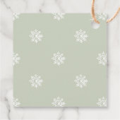 Christmas Greenery Wreath Bedankjes Labels (Achterkant)