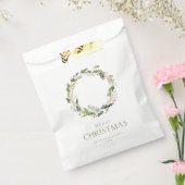 Christmas Greenery Wreath Bedankzakje (Gezegeld)