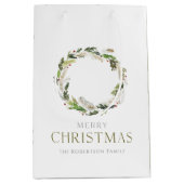 Christmas Greenery Wreath Medium Cadeauzakje (Voorkant)