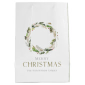 Christmas Greenery Wreath Medium Cadeauzakje (Achterkant)