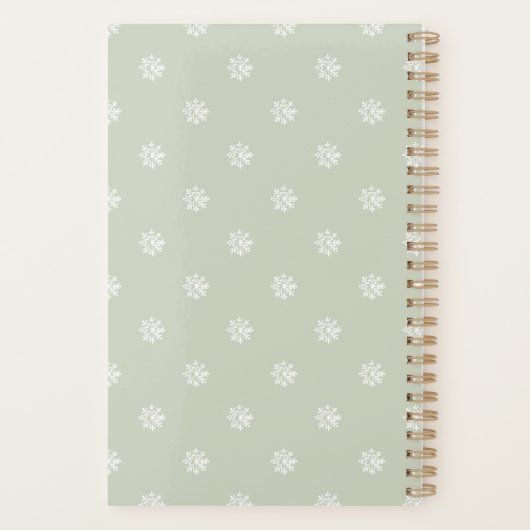 Christmas Greenery Wreath Planner (Achterkant)