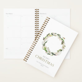 Christmas Greenery Wreath Planner