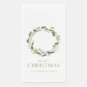 Christmas Greenery Wreath Servet (Voorkant)