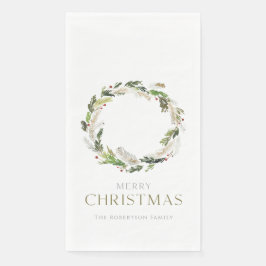 Christmas Greenery Wreath Servet