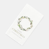Christmas Greenery Wreath Servet (Hoek)