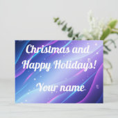 Christmas greeting beautiful  feestdagenkaart (Staand voorkant)