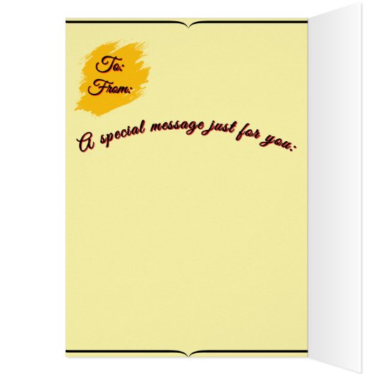 Christmas Greeting Card - Van Gogh Starry Sky (Binnen (Links))