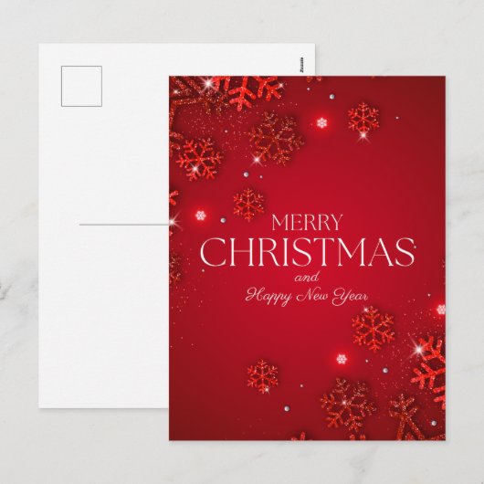 Christmas Greeting Cards Set Feestdagenkaart (Voorkant / Achterkant)