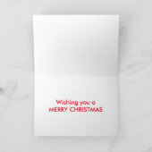 CHRISTMAS GREETING FEESTDAGEN KAART (Binnen)