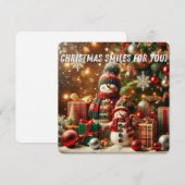 Christmas Greeting Postcard Feestdagenkaart (Voorkant / Achterkant)