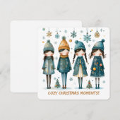 Christmas Greeting Postcard Feestdagenkaart (Voorkant / Achterkant)