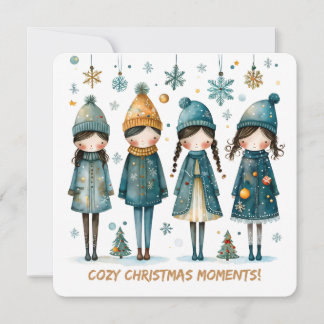 Christmas Greeting Postcard Feestdagenkaart