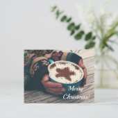 Christmas greeting postcard template feestdagenkaart (Staand voorkant)