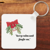 Christmas Greeting Sleutelhanger (Achterkant)