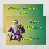 Christmas Greeting with beautiful party  Feestdagenkaart (Voorkant / Achterkant)