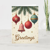 Christmas Greetings Card Kaart (Voorkant)