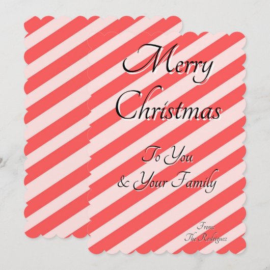 CHRISTMAS GREETINGS CARD KAART (Voorkant / Achterkant)