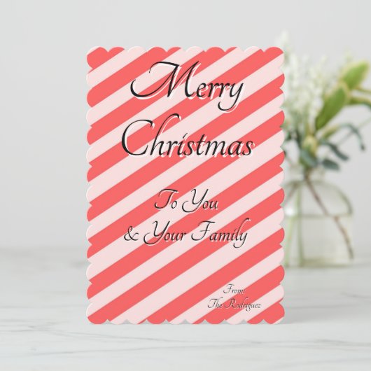 CHRISTMAS GREETINGS CARD KAART (Staand voorkant)