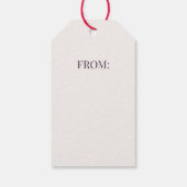 Christmas Greetings Dachshund Cute Dog  Cadeaulabel (Achterkant)